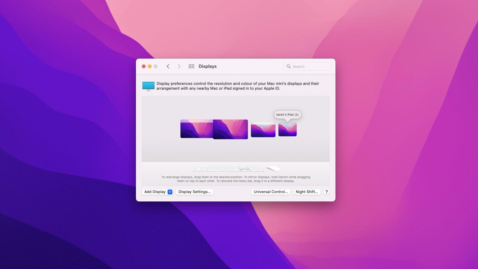 share mice keyboard mac ipad screen