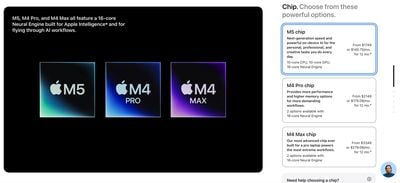 MacBook Pro Chip Configurator 